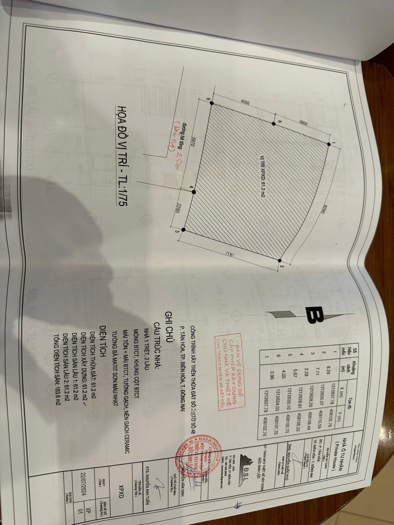 Xin phép xây dựng phường Trảng Dài